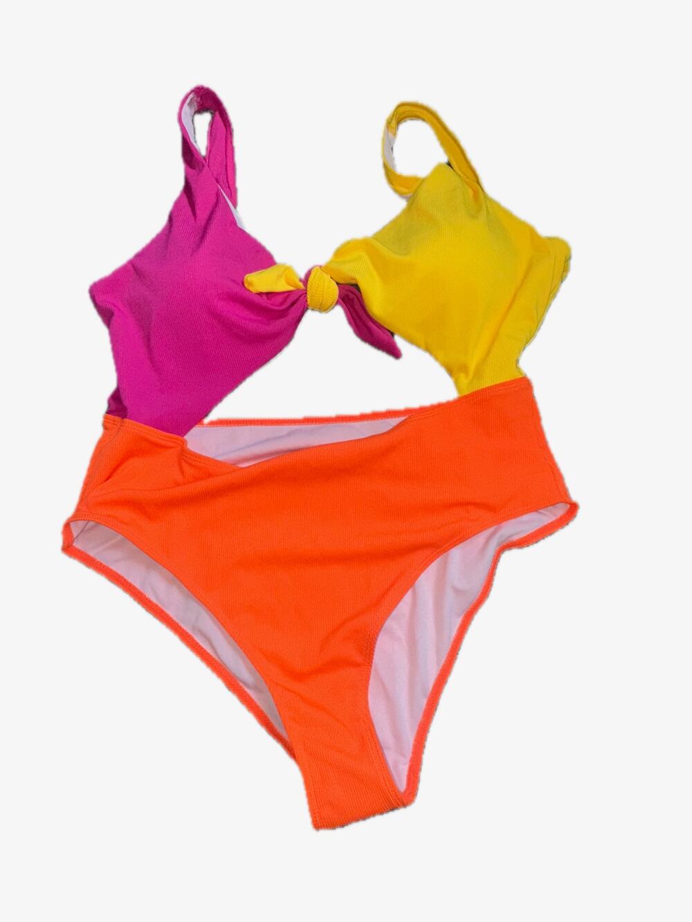 Shein 3XL/18 Colorful Cut Out One Piece Swim Bathing Suit